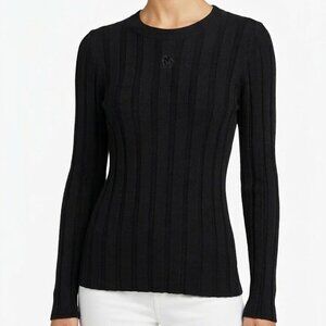 DKNY Women's Womens Black Rib Sweater Small Petite NWT